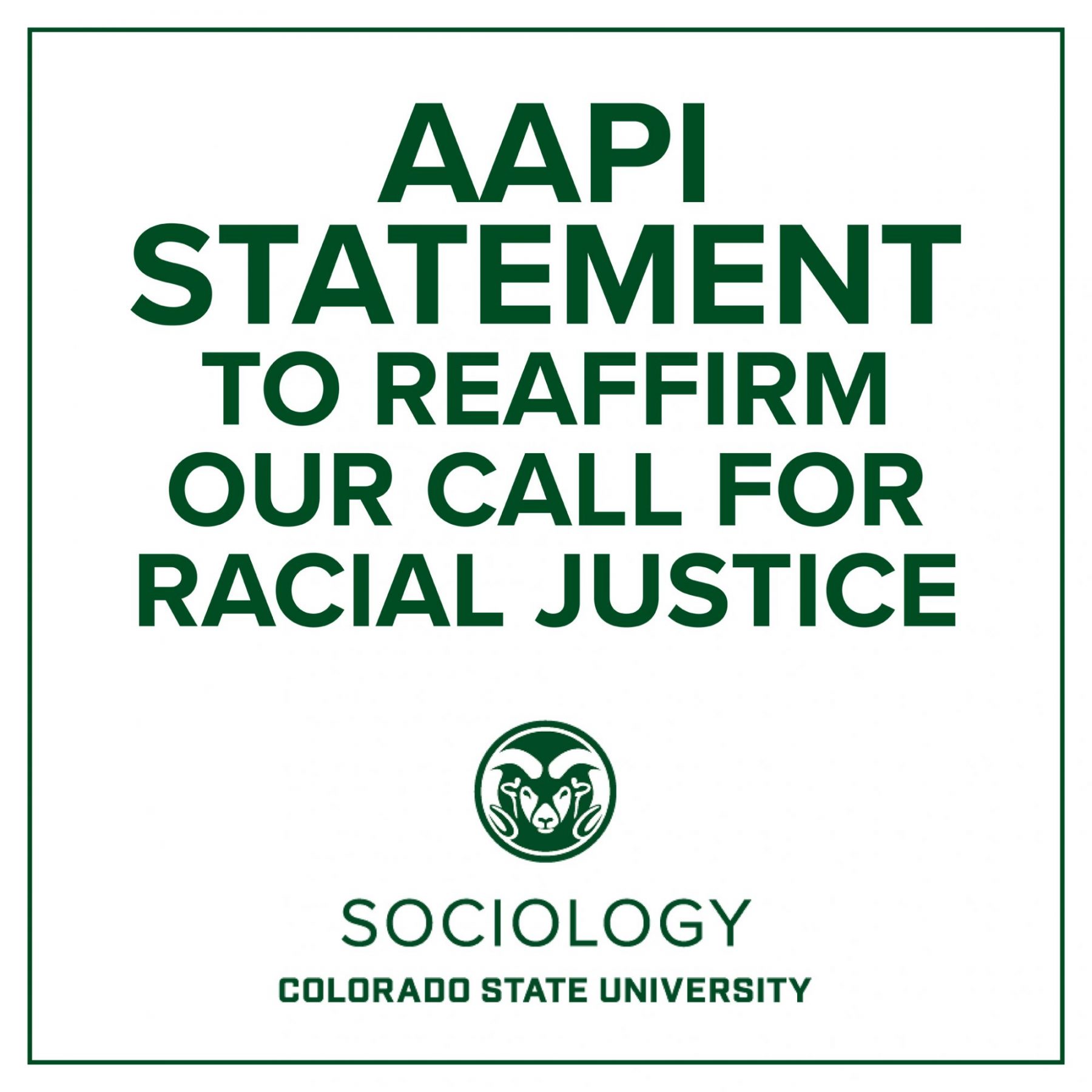 Department Newsletter Spring 2021 - Sociology | Colorado State University