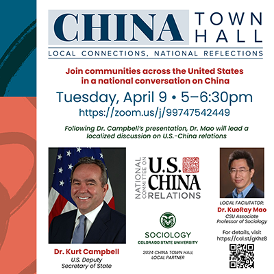 CHINA Town Hall flyer