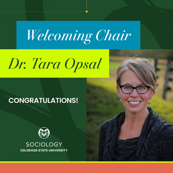 Welcoming Chair Dr. Tara Opsal